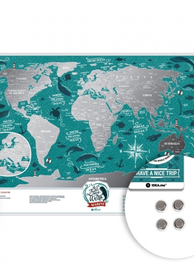 Mapa zdrapka świat travel map marine world