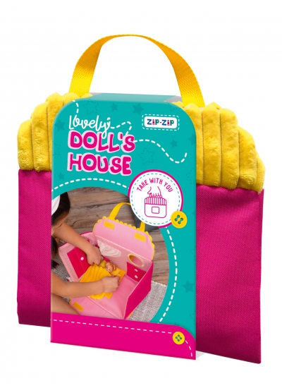 Domek dla lalek Lovely Doll's House żółty RZ5001-01