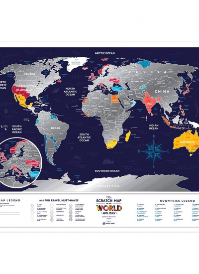 Mapa zdrapka świat travel map holiday world