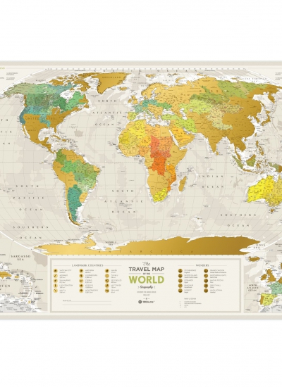 Mapa zdrapka świat travel map geography world