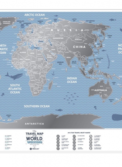 Mapa zdrapka świat travel map weekend world