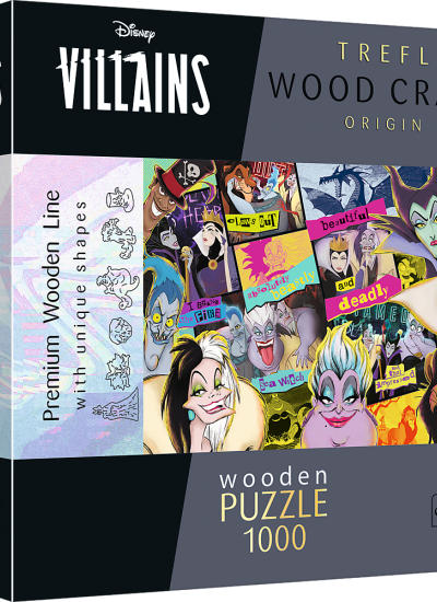 Puzzle 1000 drewniane Zlot złoczyńców Disney Villains 20167