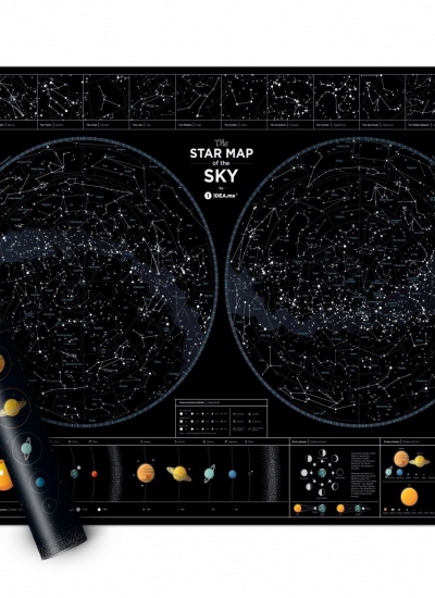 Mapa gwiezdna nieba star map of the sky