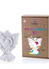 Kolorowanka 3D Moon Heart