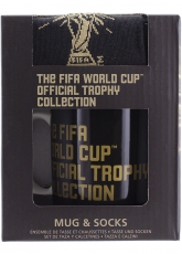 Zestaw FIFA kubek+skarpety (Black and Gold)