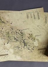 Mapa zdrapka Karpaty wersja ukraińska