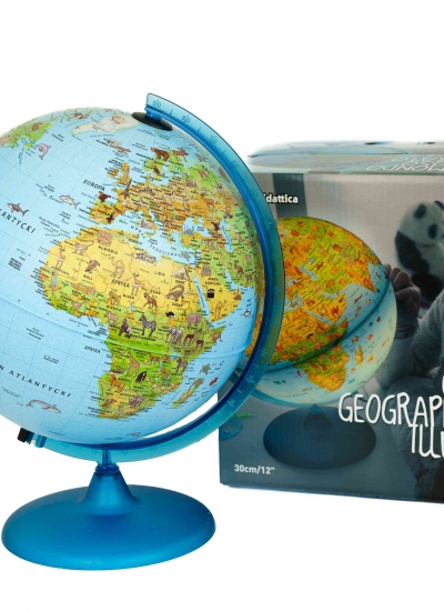 Globus Safari podświetlany ze zwierzętami  30 cm